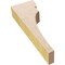 Ekena Millwork 2"W x 4"D x 12"H Thin Yorktown Rough Cedar Woodgrain TimberThane Corbel, Primed Tan CORUR02X04X12YORRCPR - alternate 5